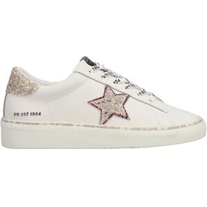 VINTAGE HAVANA Womens Galit Glitter Lace Up Sneakers Shoes Casual - White